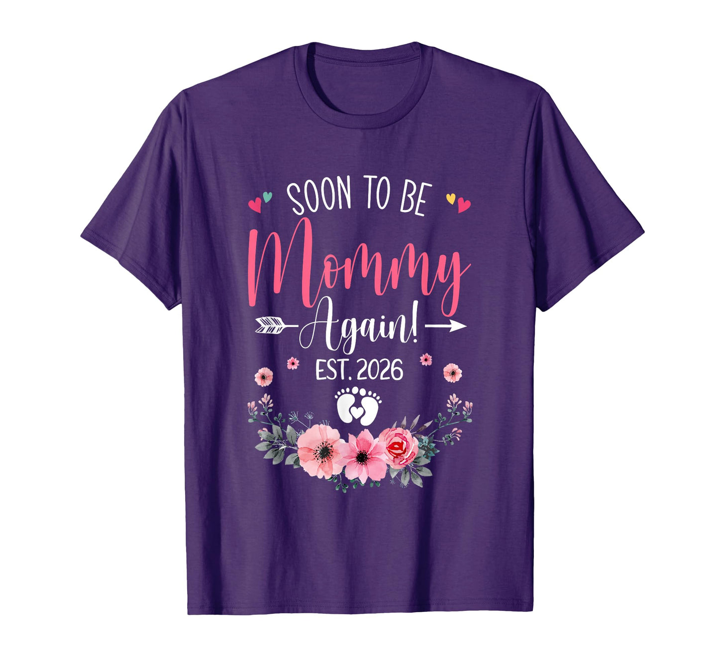 Soon To Be Mommy Again Est 2026 Mothers Day T-Shirt