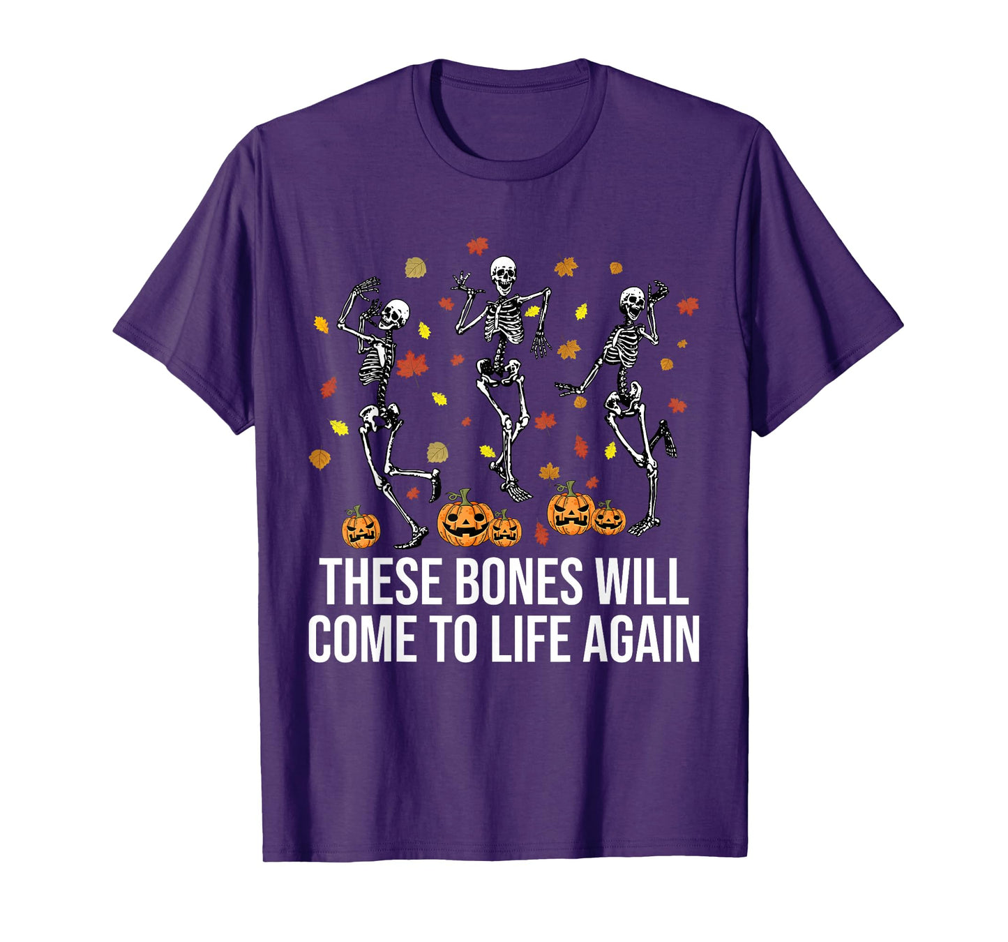 Skeleton Dry Bones Come Alive Christian Halloween Autumn T-Shirt