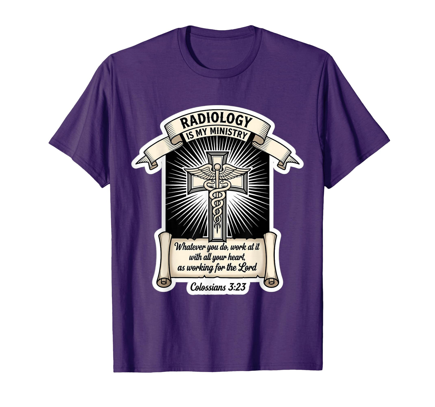 Christian Radiologist Radiology is My Ministry Doctor Jesus T-Shirt