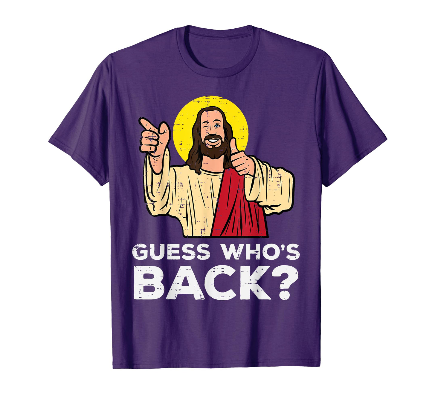 Easter Guess Whos Back Jesus Funny Religious Men Women Kids T-Shirt