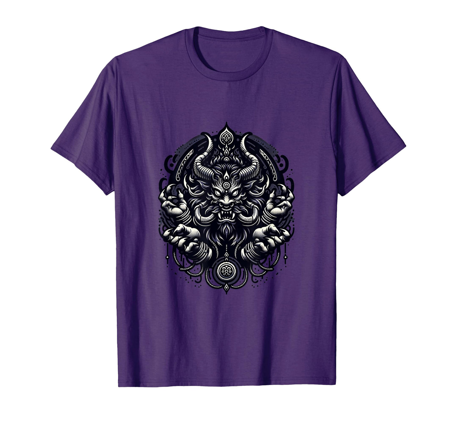 Dark Spirit Rakshasa Hindu Demon Horror Thriller Graphic T-Shirt
