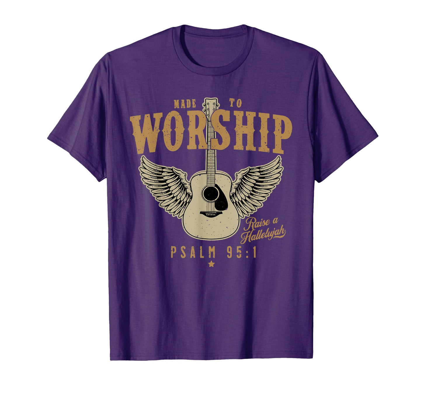 Made To Worship Psalm 95 Faith, Christian Bible Verse T-Shirt