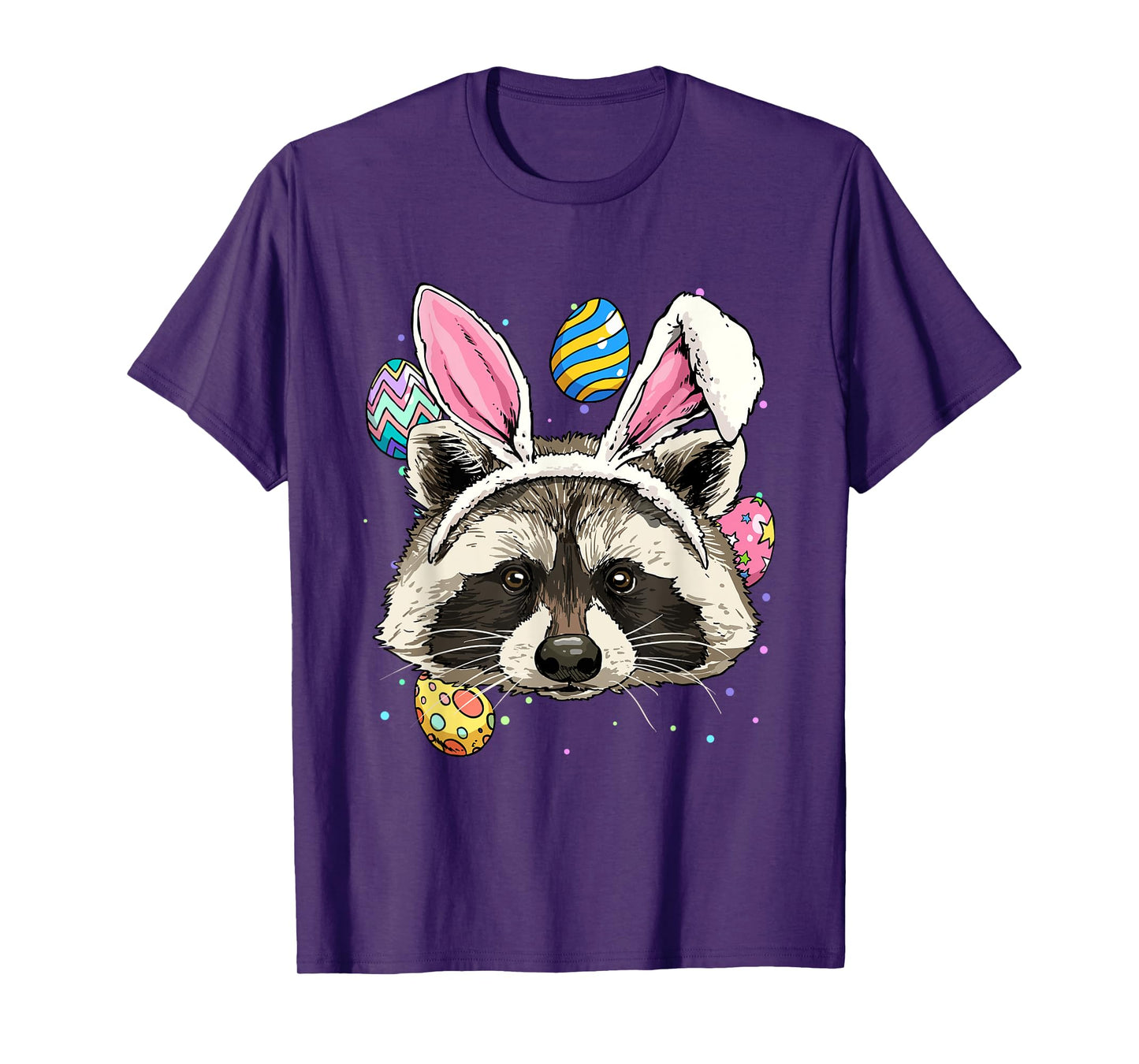 Easter Bunny Raccoon Lover Funny Easter Raccoon T-Shirt
