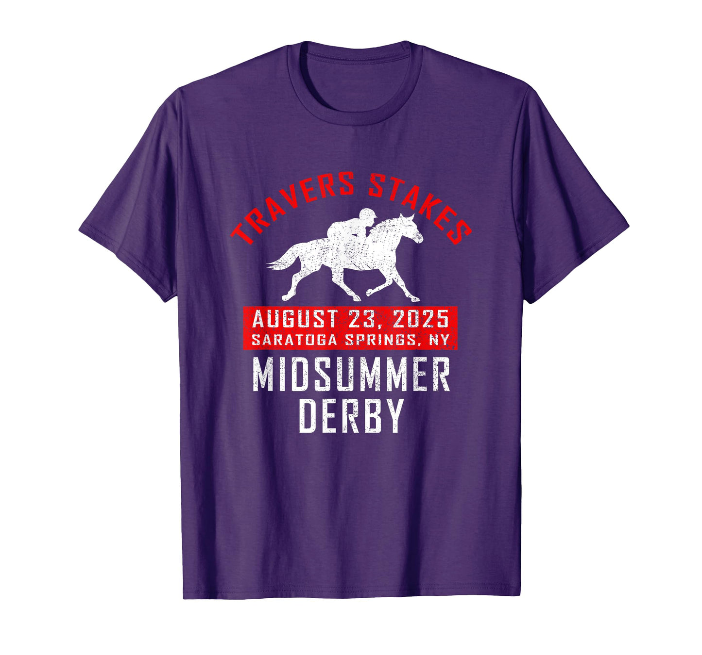2025 Travers Stakes Saratoga Horse Race Fan Souvenir Vintage T-Shirt