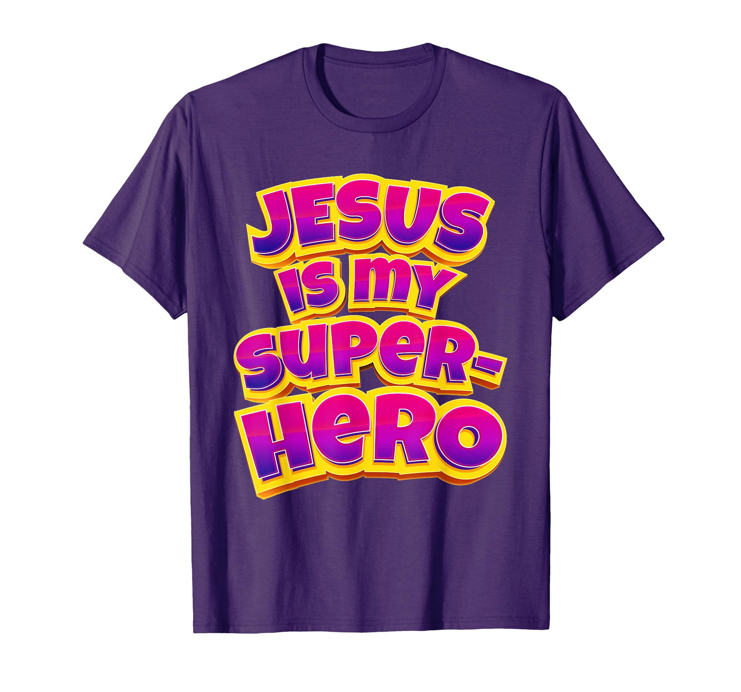 Jesus is My Superhero – Women & Girls Christian Faith Comic T-Shirt