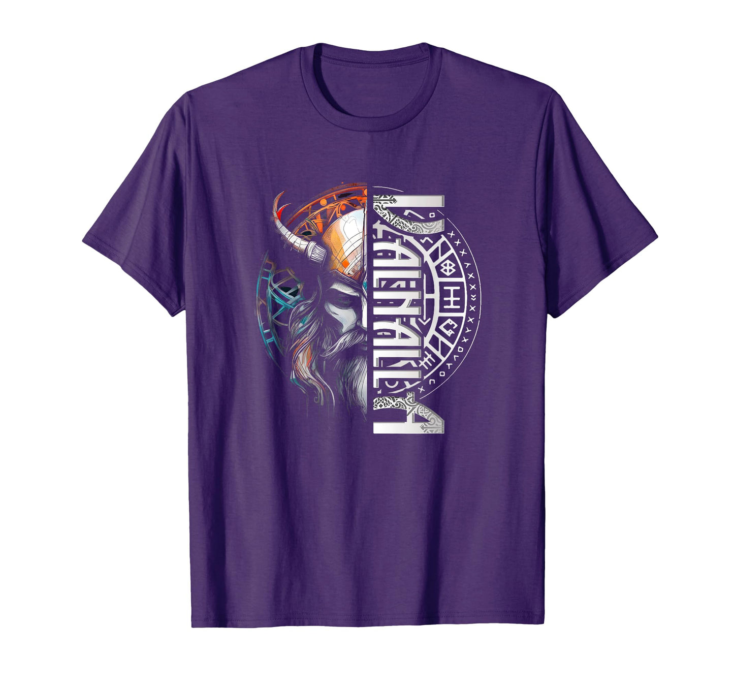 Viking Walhalla Runes Compass Nordic Mythology Vikings T-Shirt
