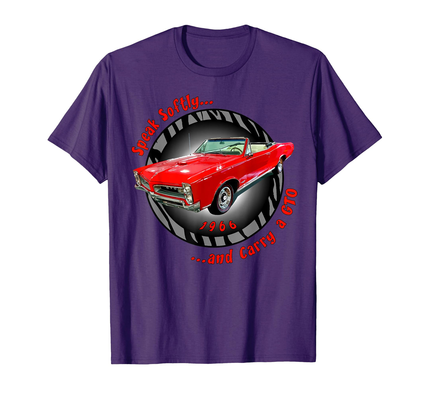 1966 66 GTO Classic Car Old School Muscle Yellow Car T-Shirt
