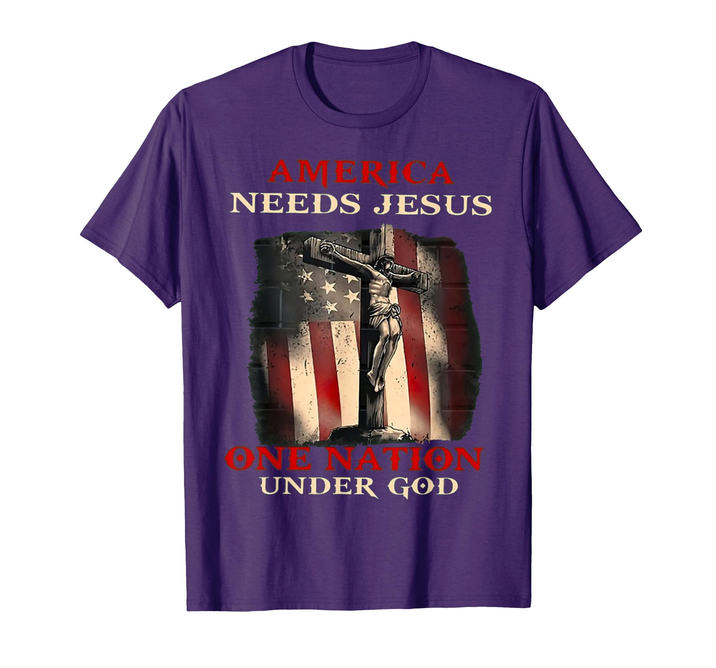 America Needs Jesus One Nation Under God T-Shirt