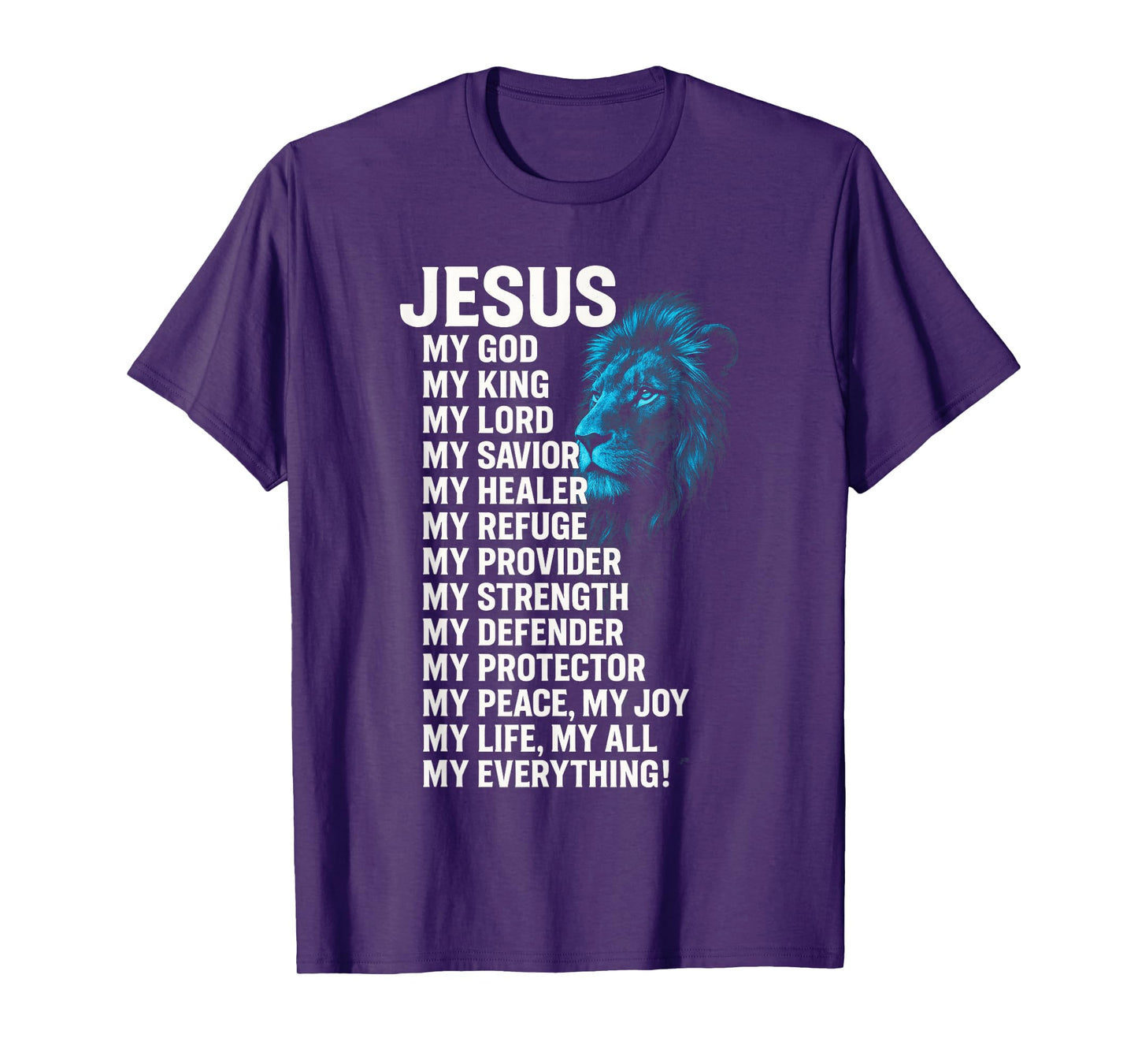 Jesus - Lion Christian King Lord Savior Faith T-Shirt
