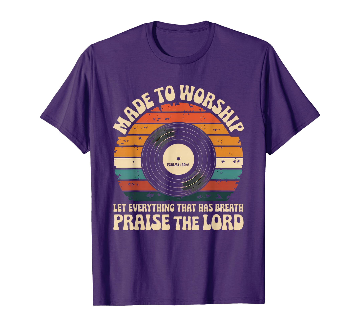 Worship Tshirt Christian Music Retro Cassette Psalms 150:6 T-Shirt