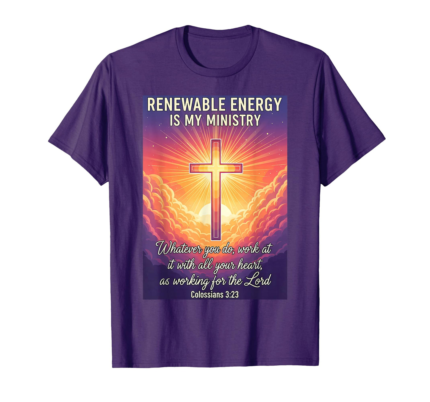 Christian Renewable Energy is My Ministry Specialist Jesus T-Shirt