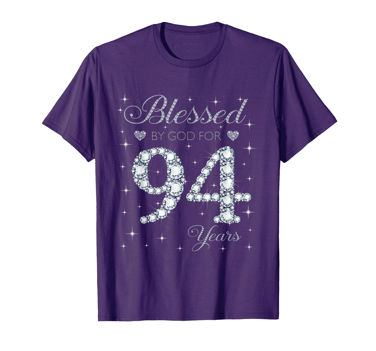 Blessed by God For 94 Years Old 94th Birthday Gift For Women T-Shirt