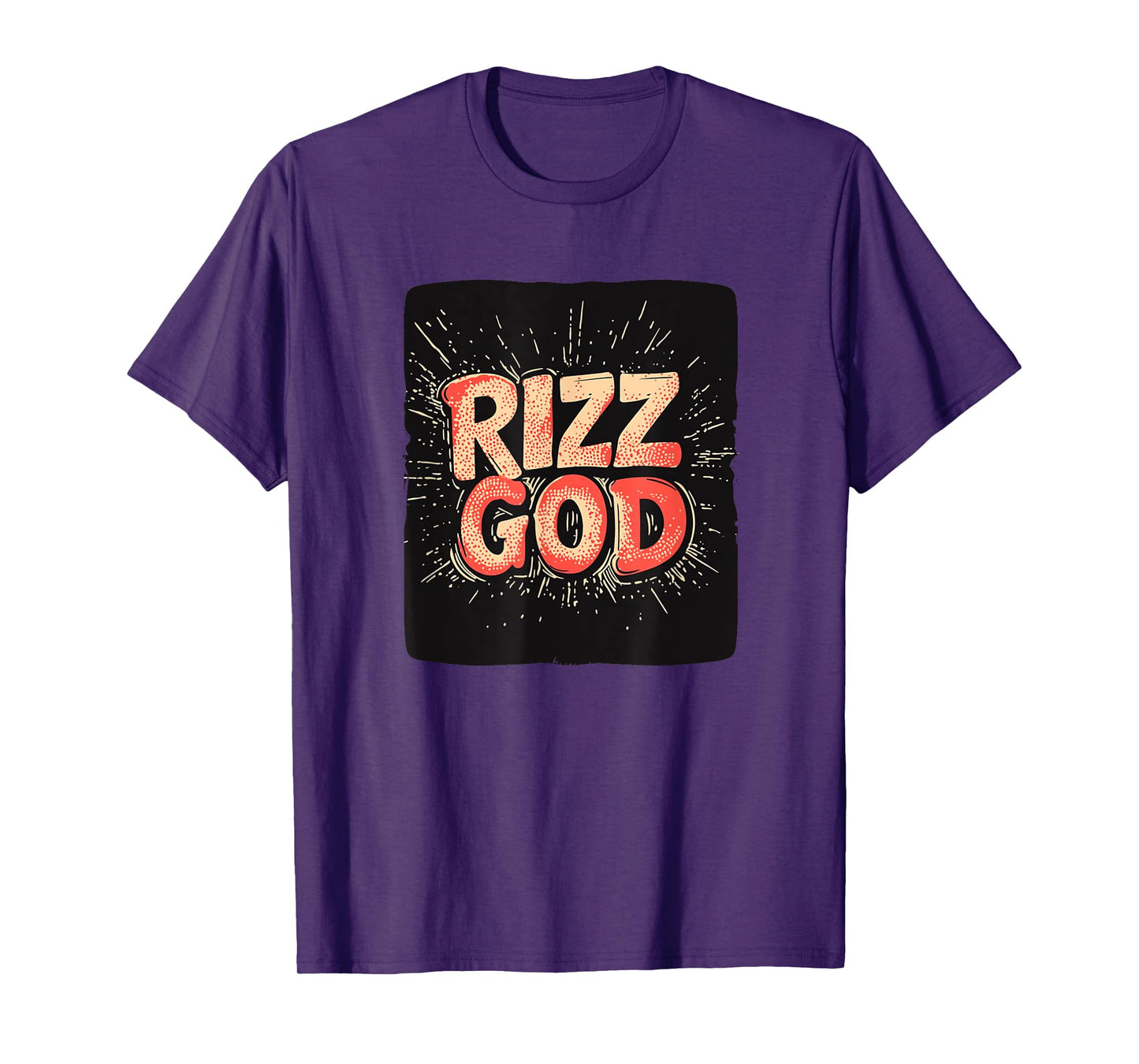 Awesome Rizz God Emblem with Charm T-Shirt