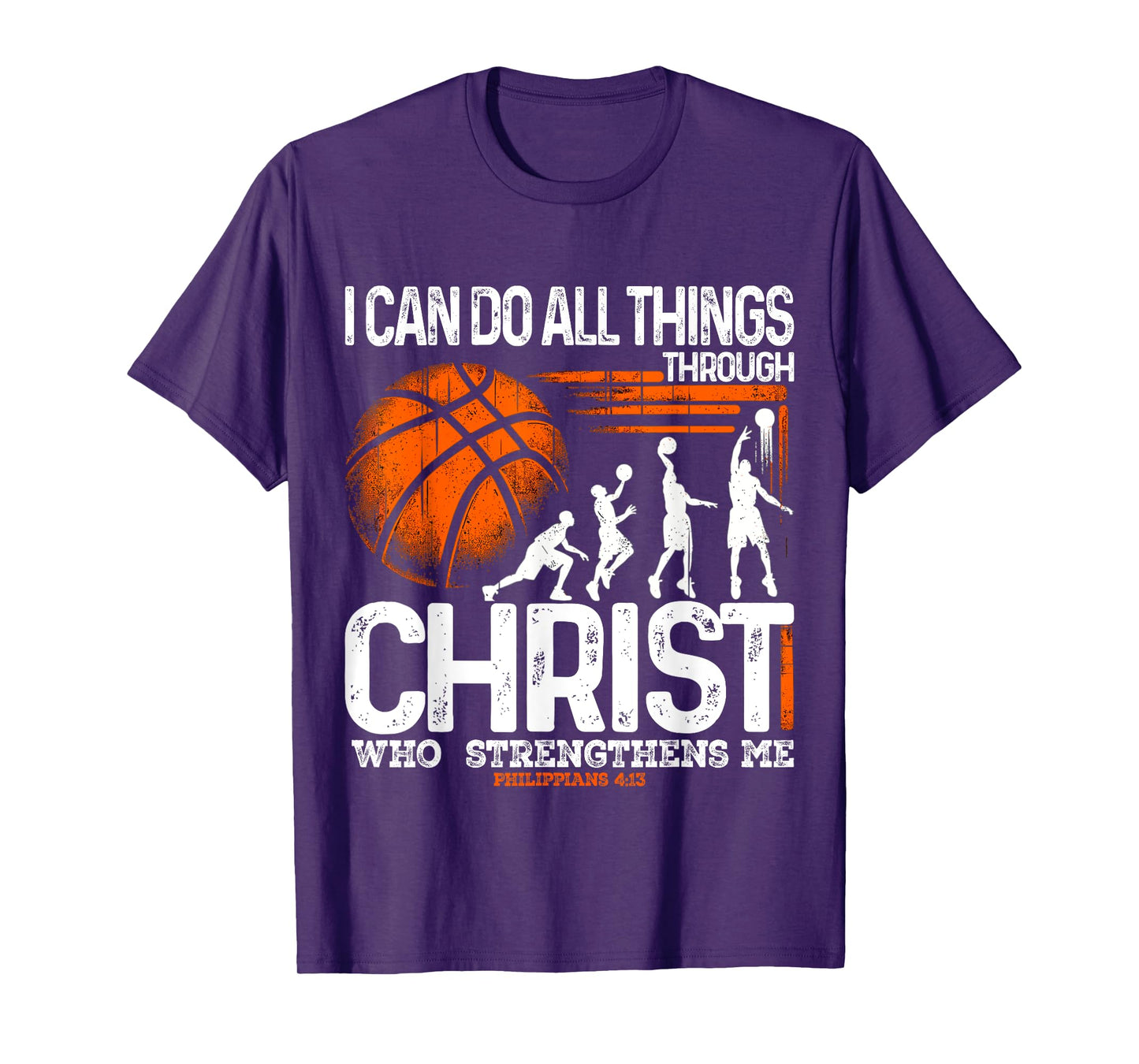 Basketball I can do all things through Christ T-Shirt