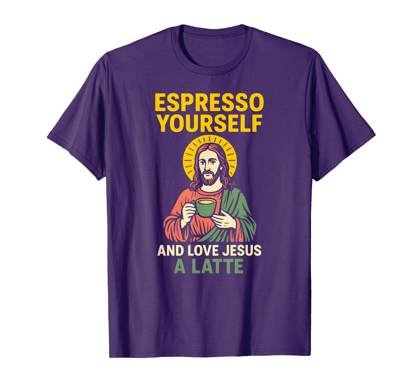 Jesus Pun Espresso Yourself Fun Womans Christian Faith T-Shirt