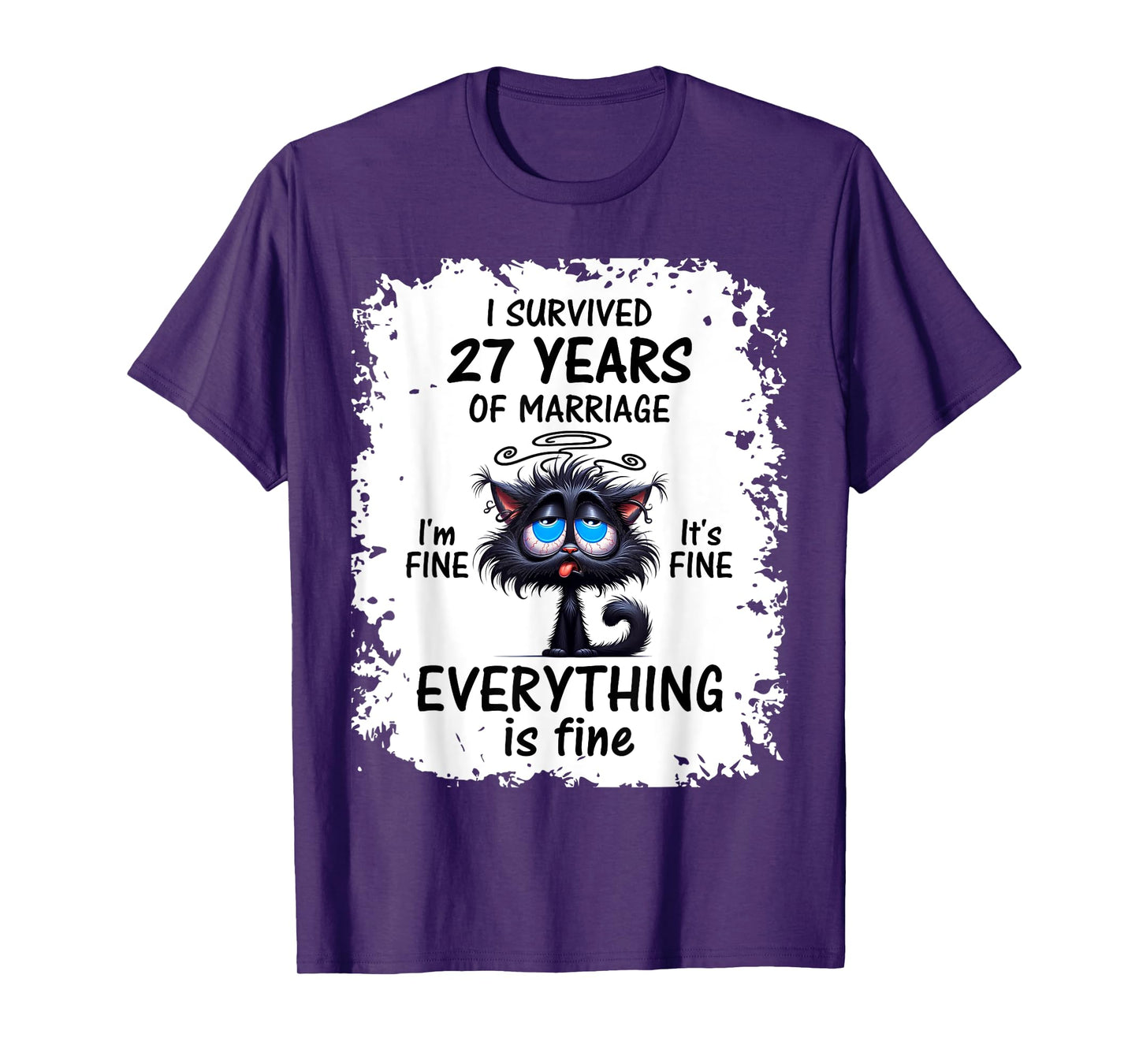I Survived 27 Years Of Marriage T-Shirt
