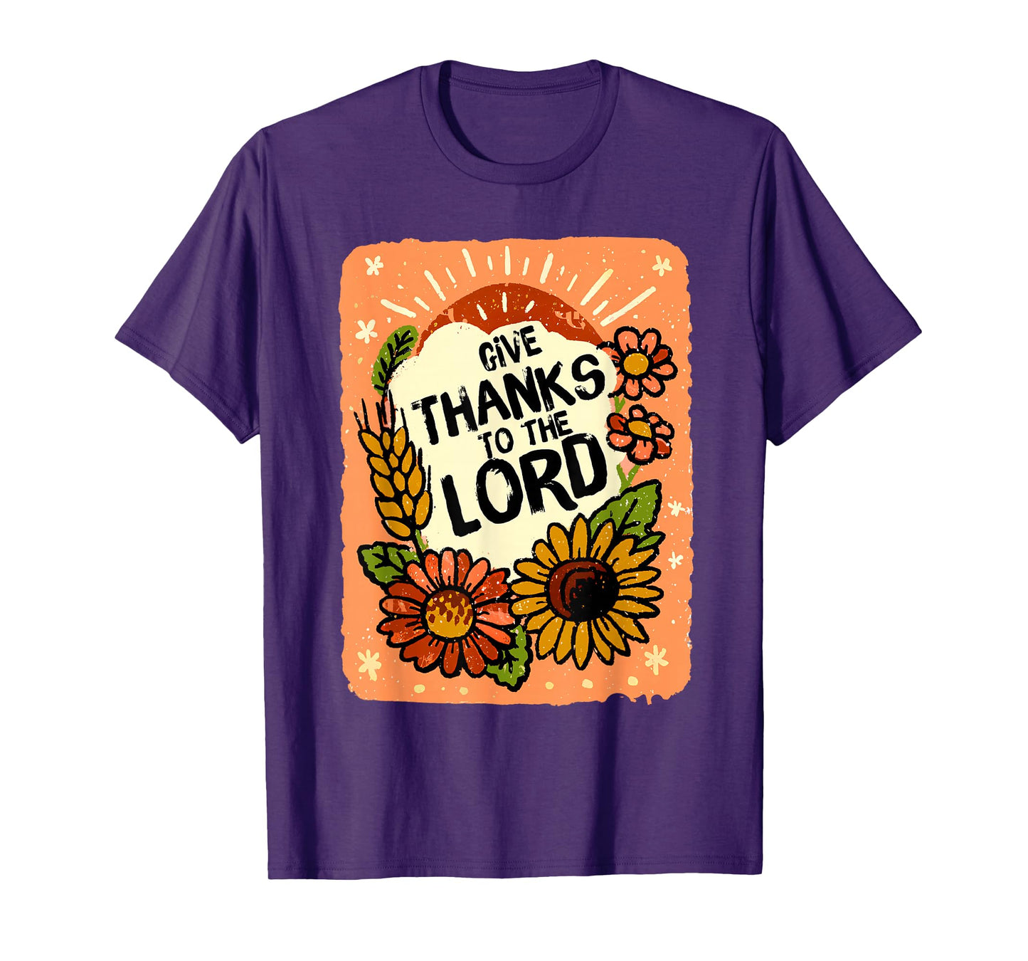 Give Thanks to The Lord, Christian Fall, Christian Autumn T-Shirt