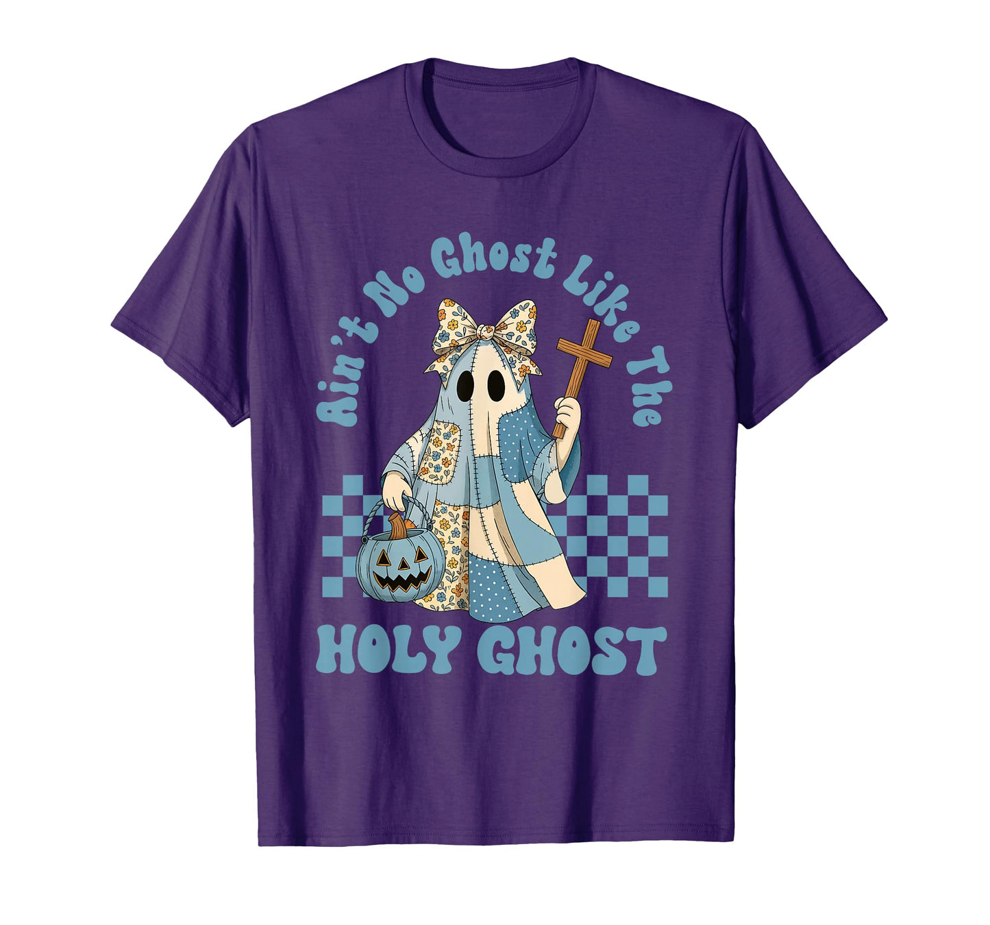 Groovy Aint No Ghost Like The Holy Ghost Christian Halloween T-Shirt