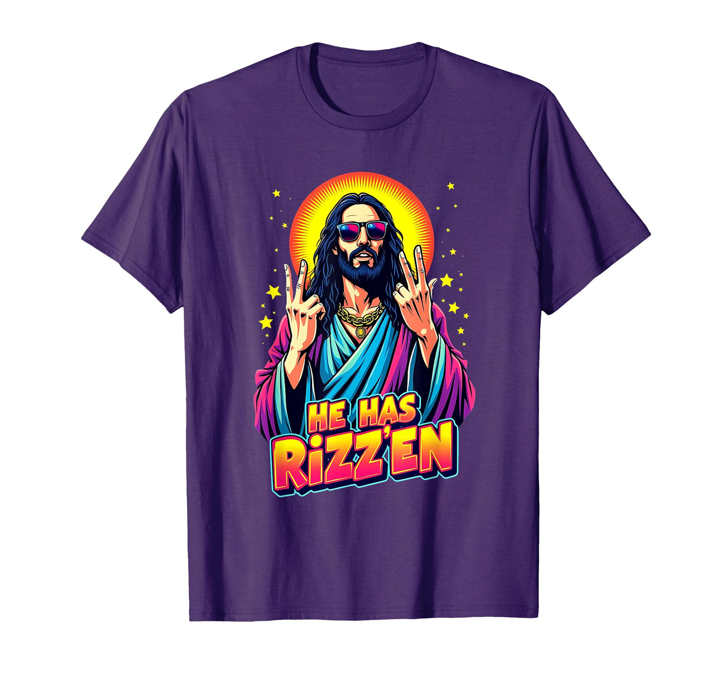 He Is Rizzen Jesus Religious Jesus Lovers Jesus Has Rizzen T-Shirt