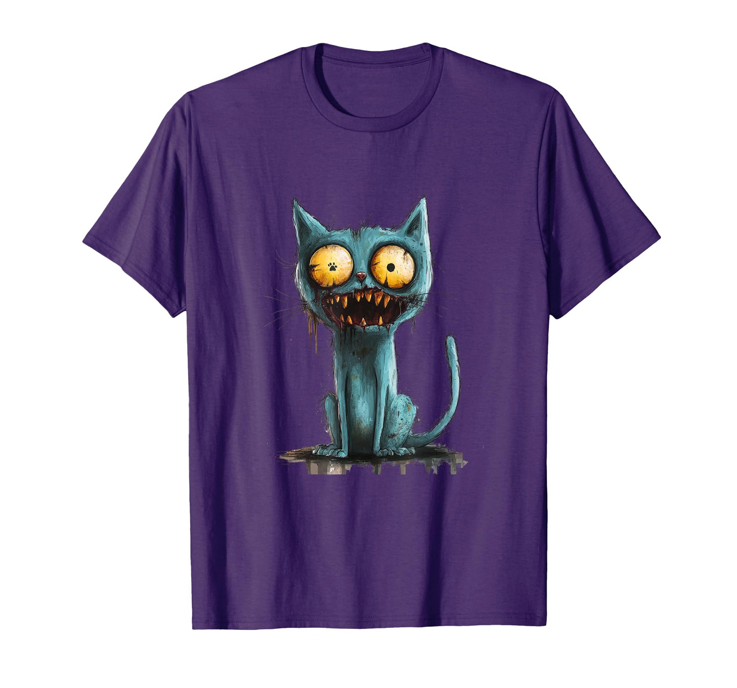 Funny Sarcastic Animal Zombie cat Creature T-Shirt