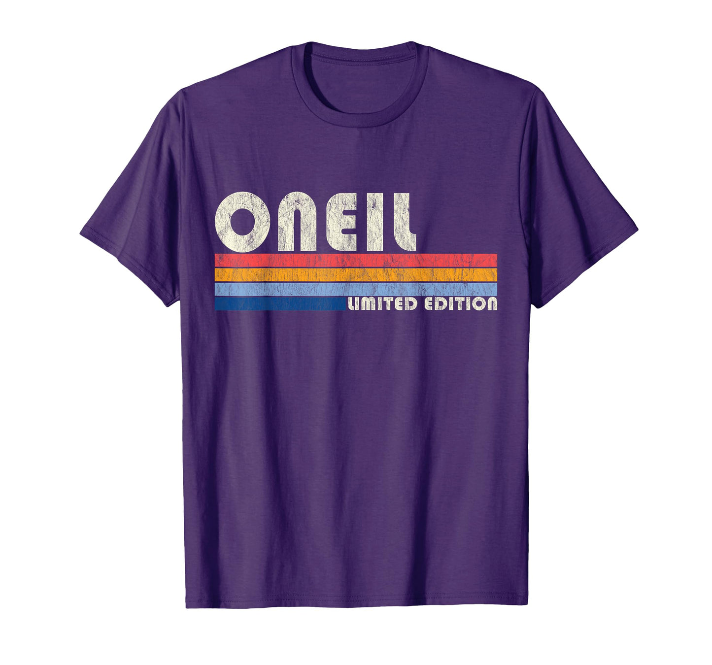 ONEIL Surname Funny Retro Vintage 80s 90s Gifts Men Women T-Shirt