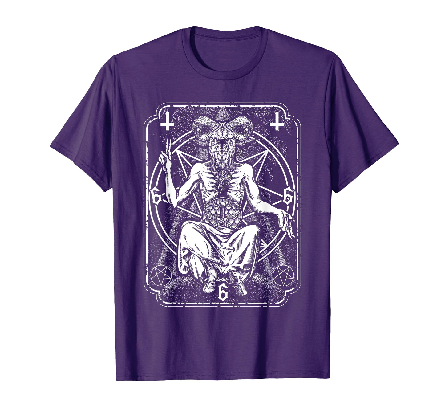 Baphomet Tarot Card Devil Evil Occult T-Shirt