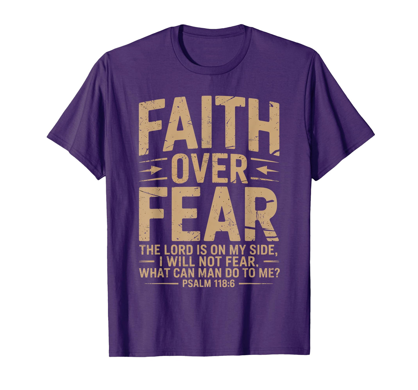 America Pride US Flag Faith Over Fear Prayer T-Shirt