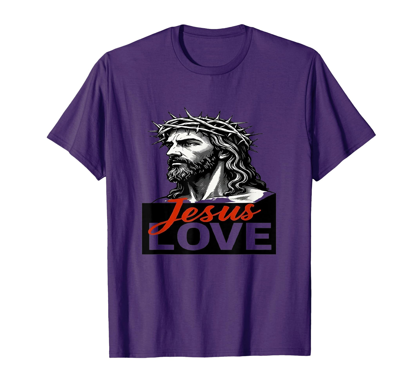 Love Jesus Portrait Style Graphic for Men and Women T-Shirt