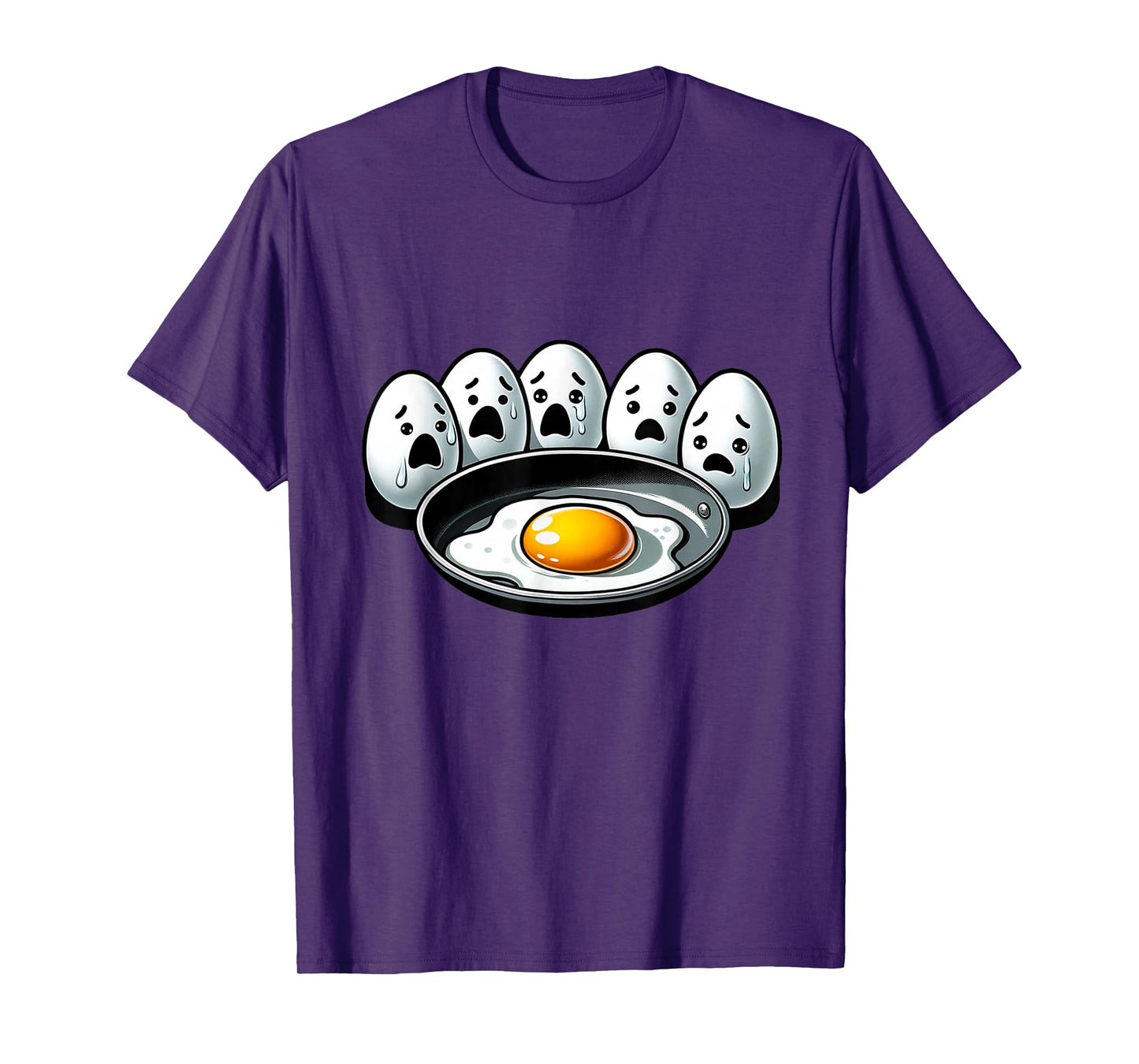 Witty Humor Quote Egg Memes Funny Egg Pun Cool Fried Egg T-Shirt, Small, Black