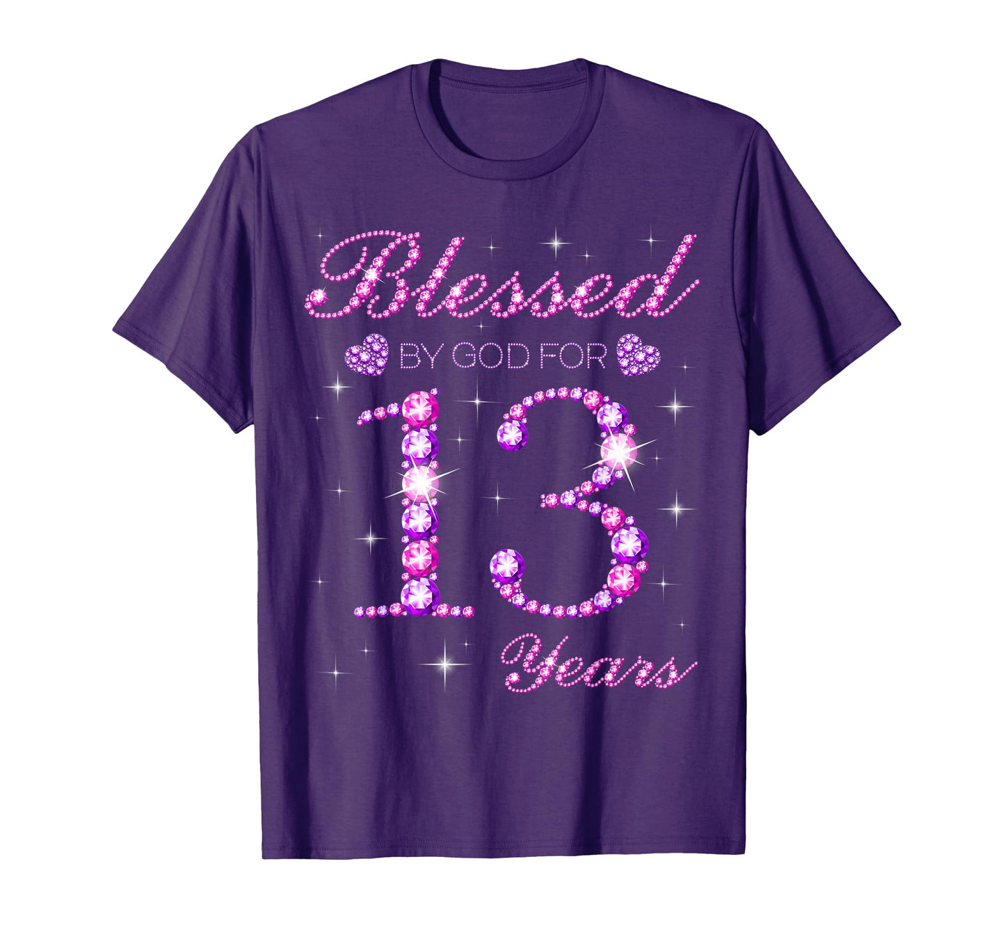 Blessed by God for 13 Years Old 13th Birthday Party T-Shirt