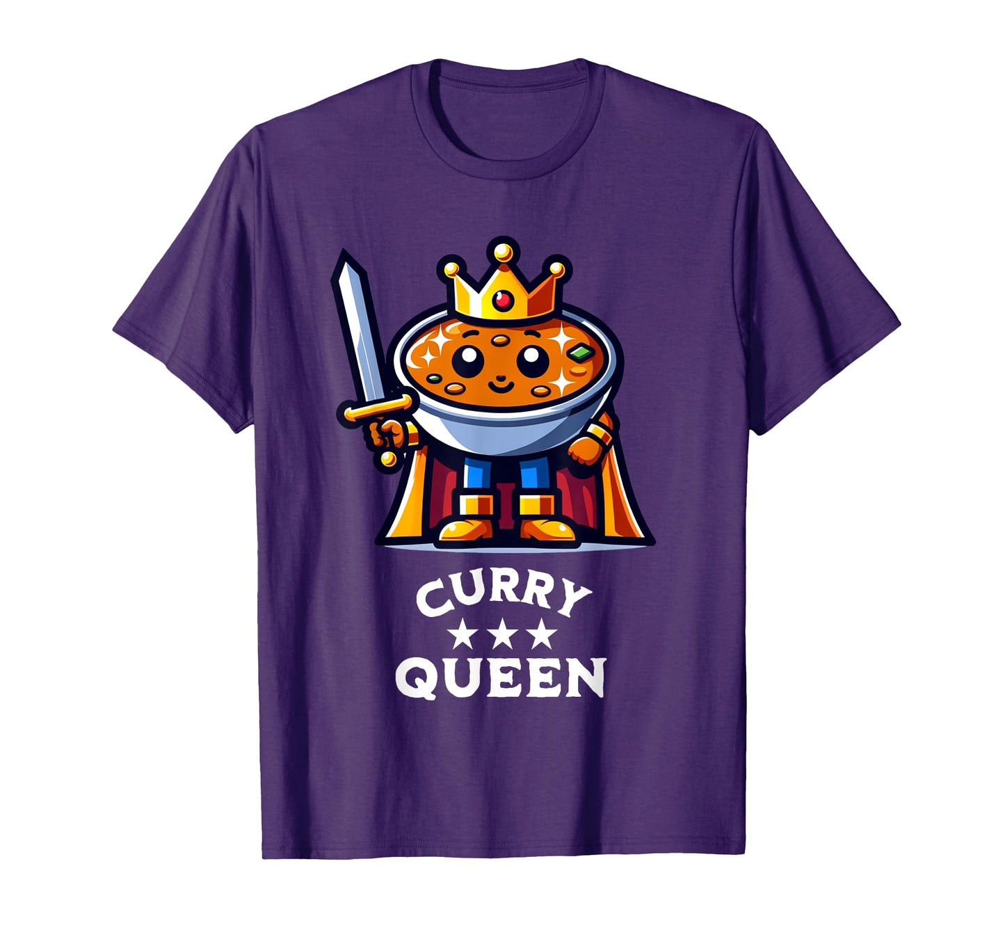 Curry Queen Funny Indian Food Quote T-Shirt