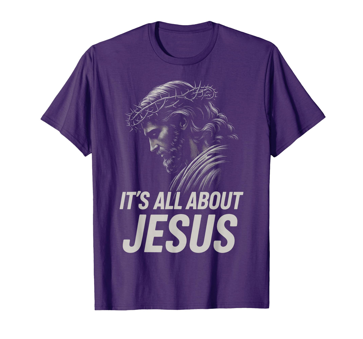 HUGvyn Its All About Jesus Christian Faith Patriotic America T-Shirt