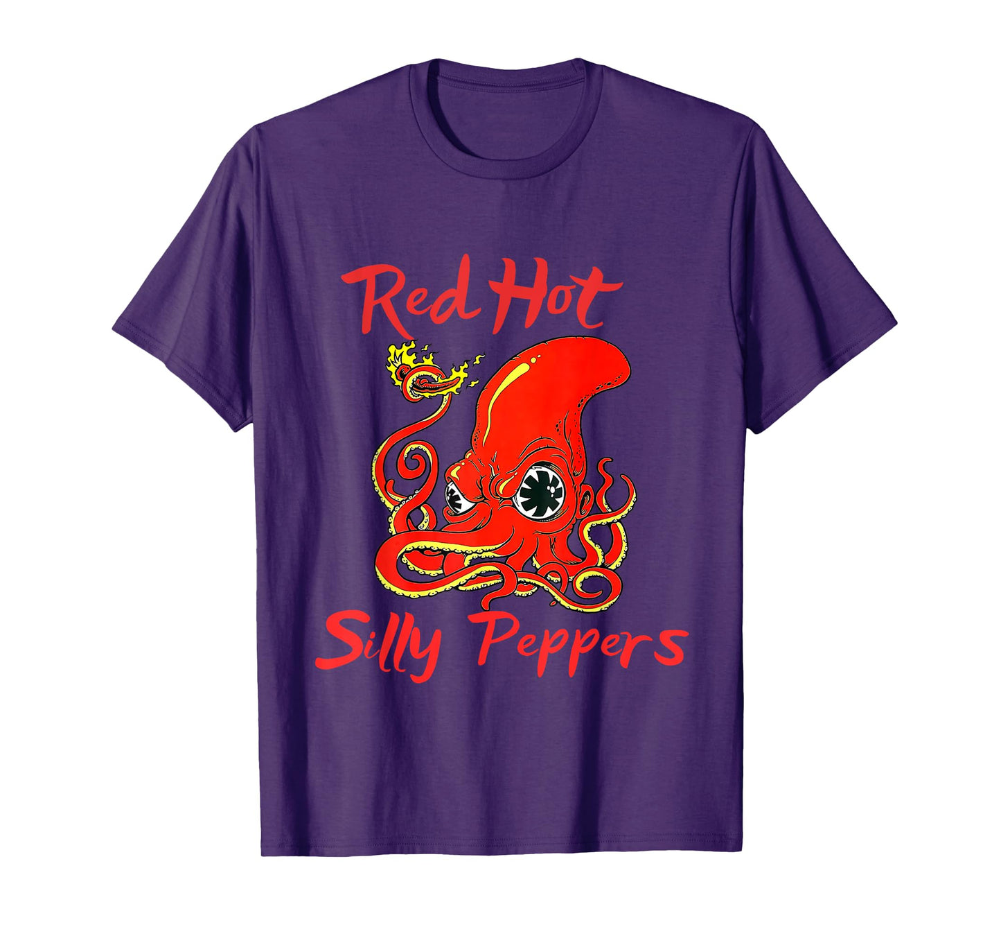 Octopus Chilli Tee Red Hot Silly Peppers Funny T-Shirt