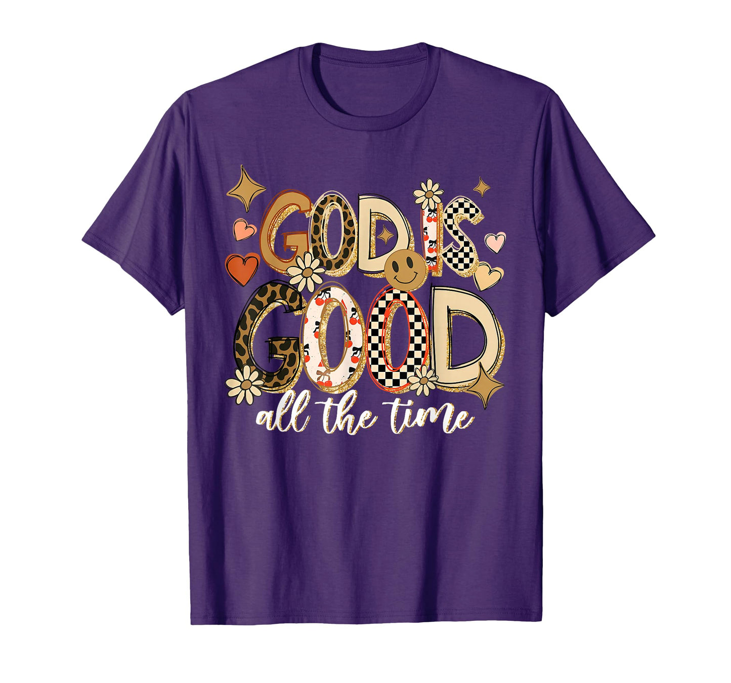 God is Good All The Time Jesus Christian Thanksgiving Autumn T-Shirt