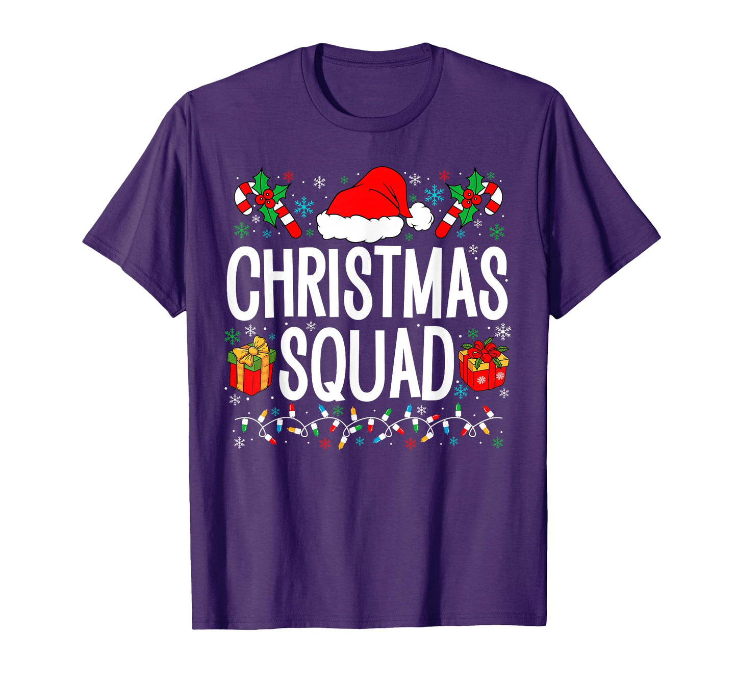 Christmas Squad Family Group Matching Christmas Pajama Party T-Shirt