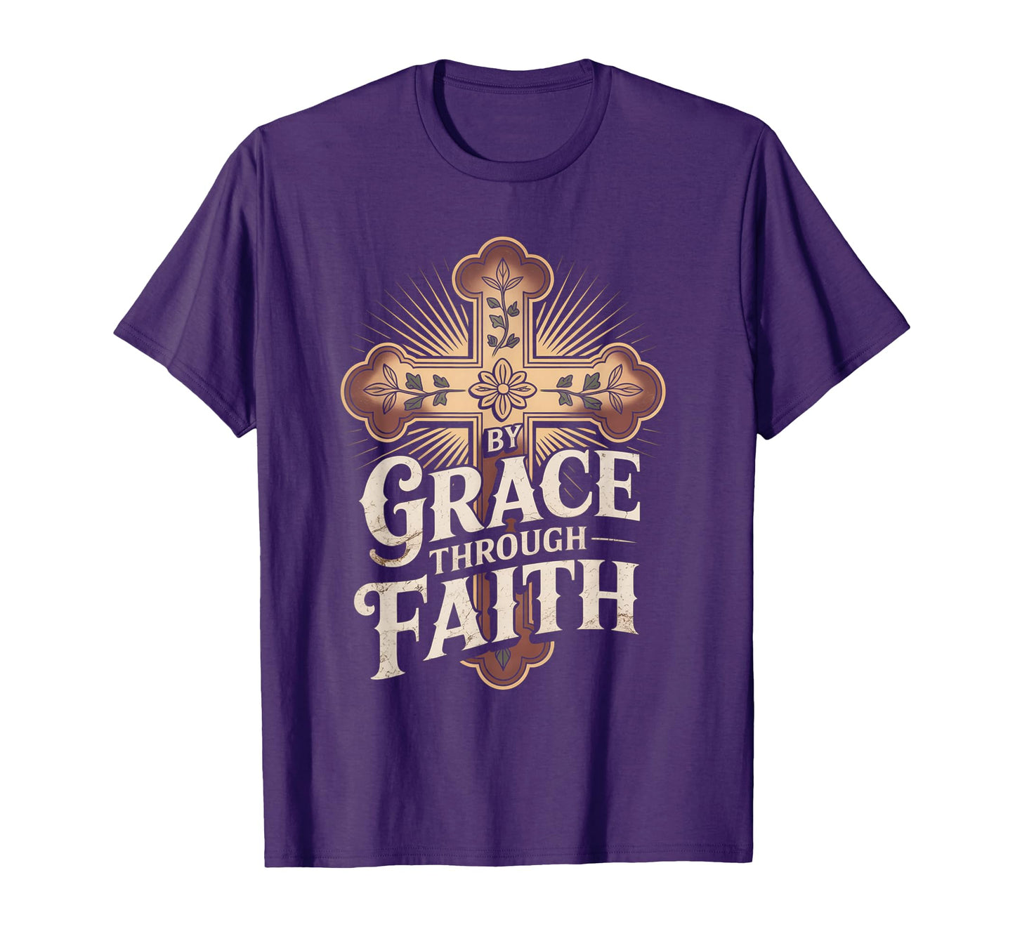 Ephesians 2:8-9 Saved by Grace Through Faith Tee T-Shirt