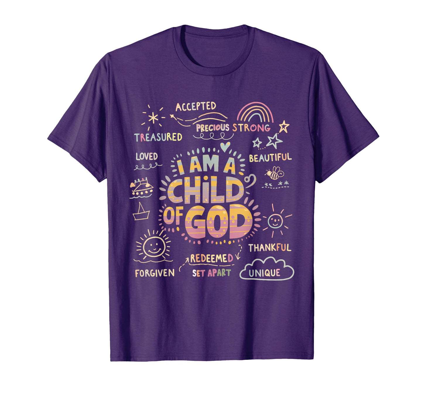 I am a Child of God Christian Retro Jesus Faith Design Gifts T-Shirt