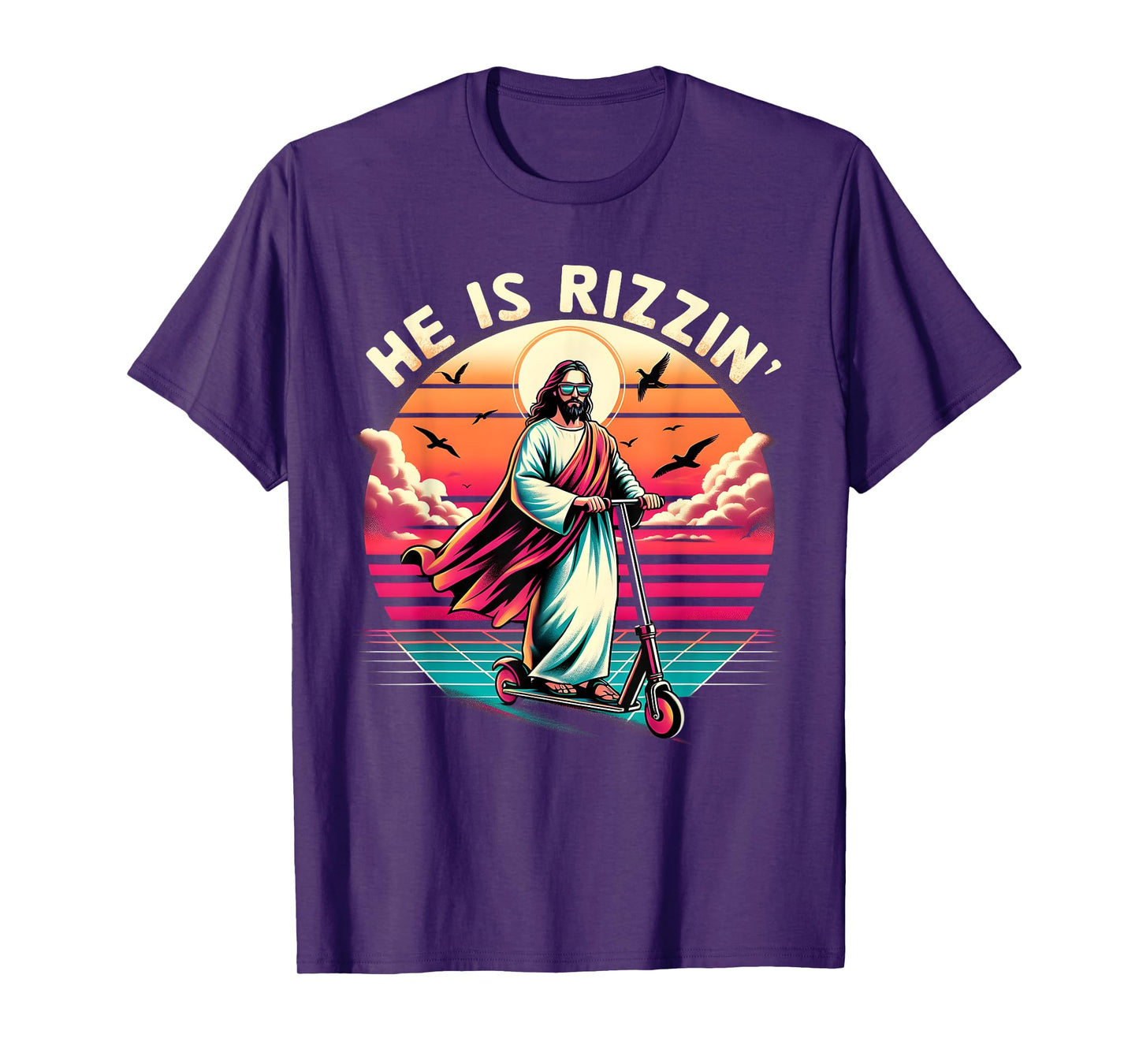 Jesus Has Rizzen He Is Rizzen Jesus Is Rizzen Cool Jesus T-Shirt