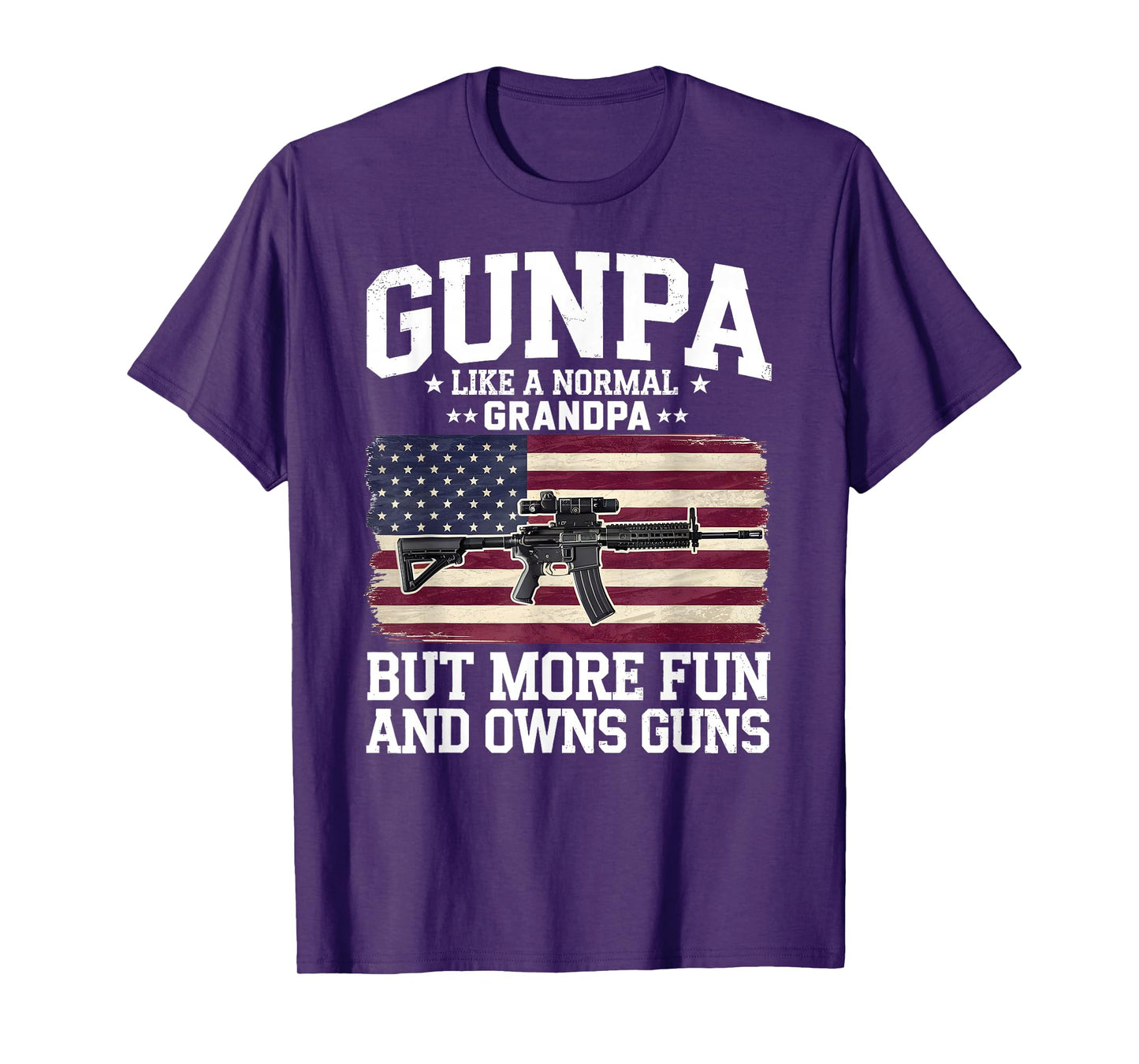Funny Gunpa Definition Tee US Flag For Grandpa Men Gunpa Like A Normal Grandpa But More Fun And Owns Guns Black Sleeveless T-Shirt