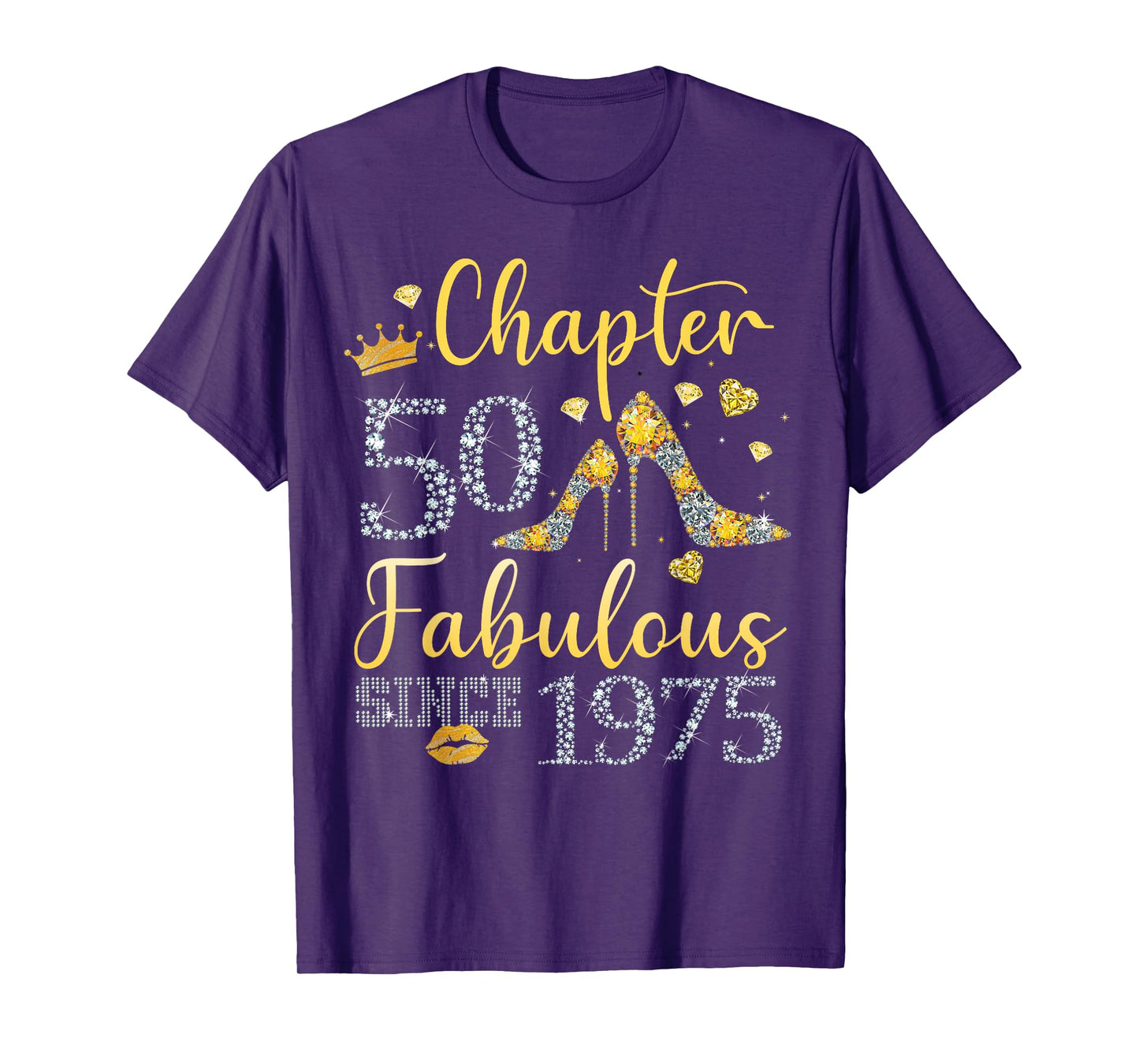 Women Chapter 50 Fabulous Since 1975 50 years old Birthday T-Shirt