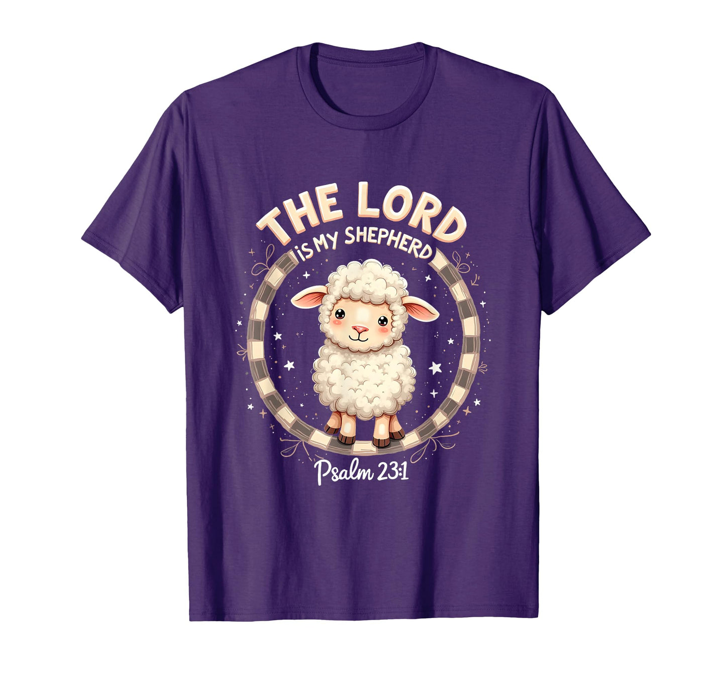 The Lord Is My Shepherd Cute Christian Psalm 23:1 Graphic T-Shirt