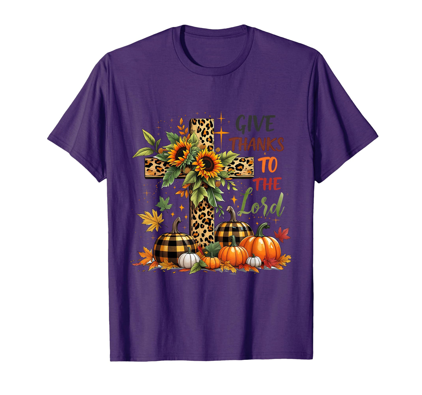 Thanksgiving Coquette Give Thanks to The Lord Fall Pumpkin T-Shirt