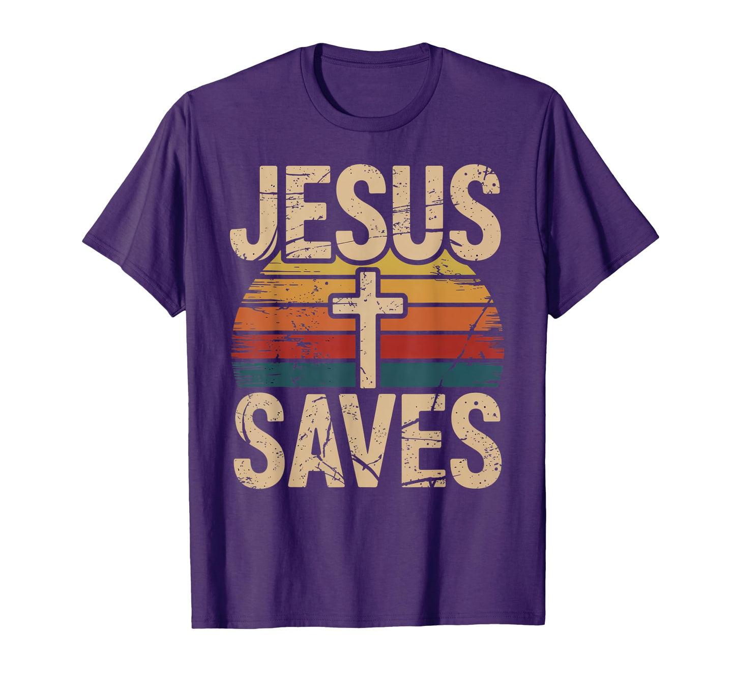 Jesus Saves Cross Christian Religious Faith Mens T-Shirt