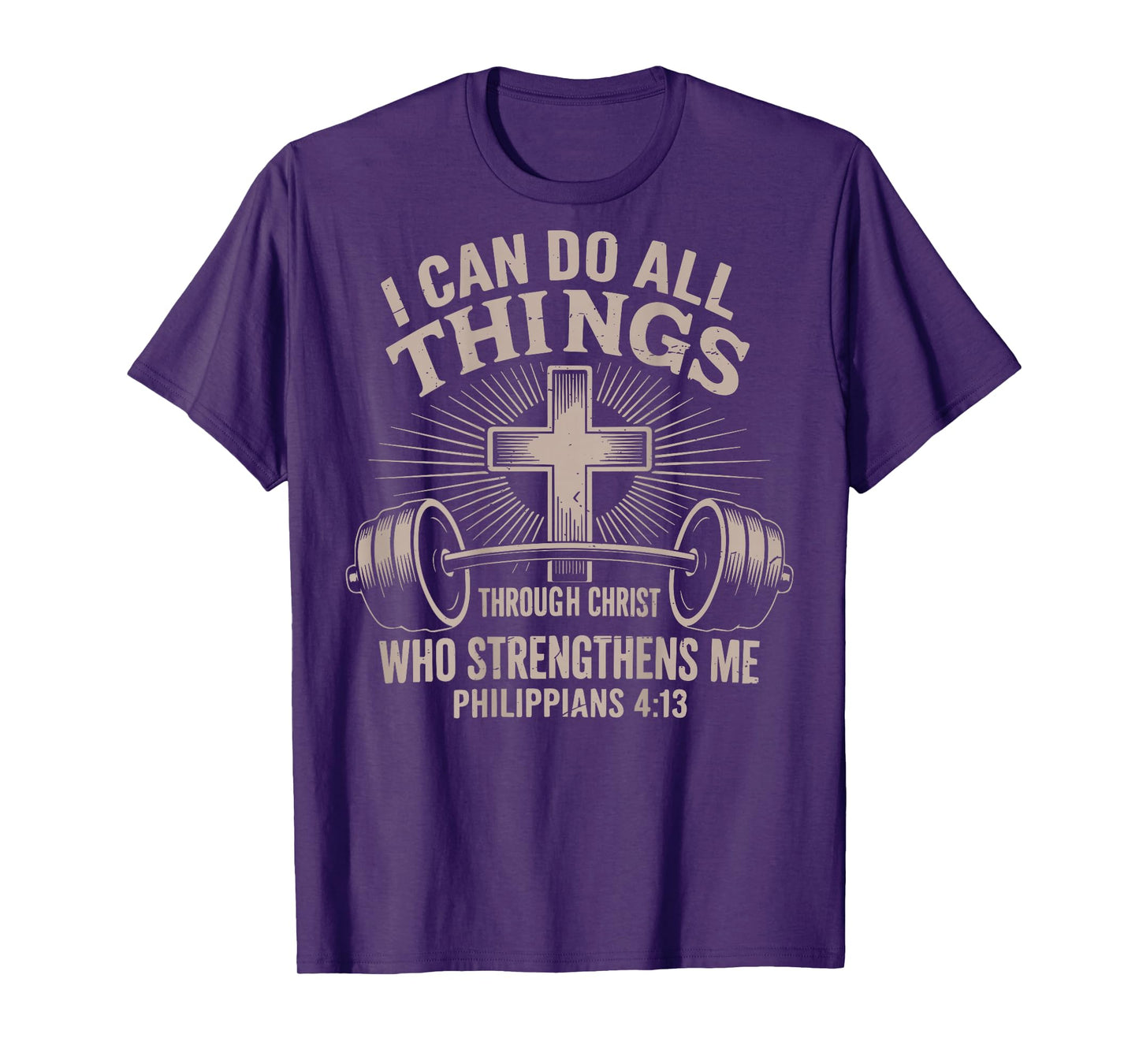 I Can Do All Things Funny Christian Workout Gym Jesus Women T-Shirt