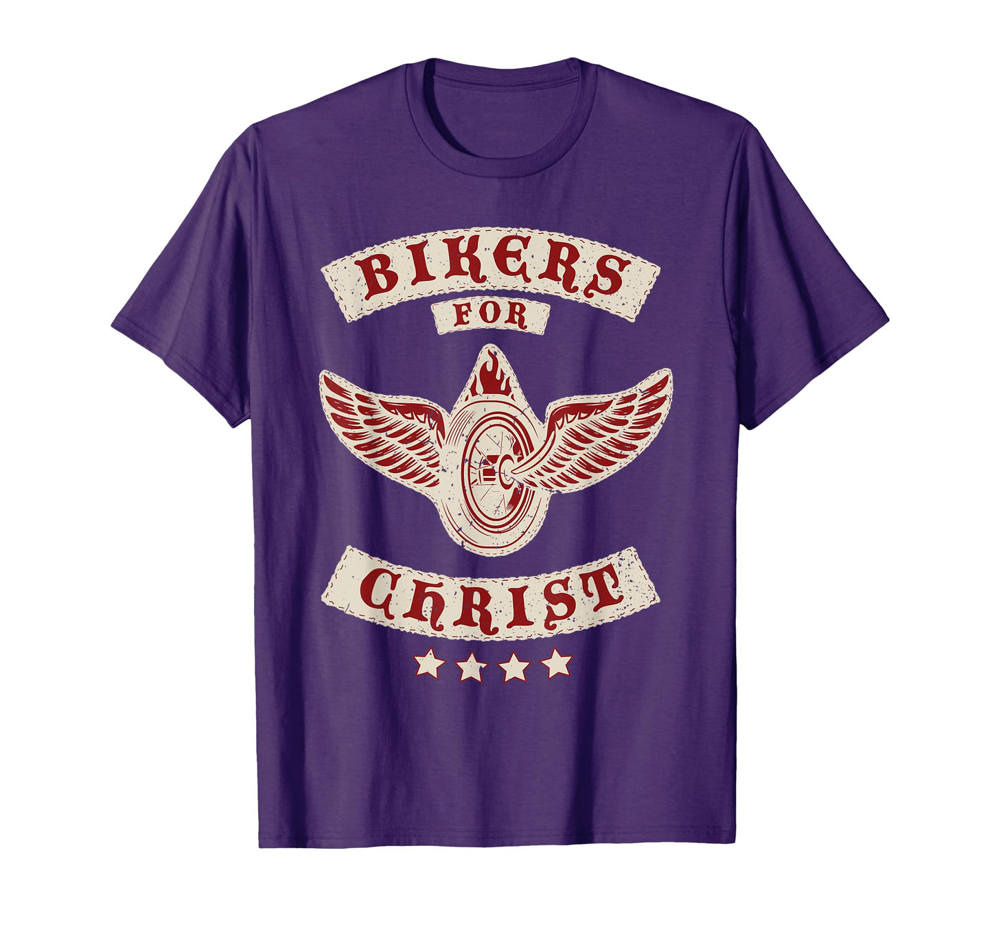 Bikers for Christ Christian Motorcycle Patch Faith T-Shirt