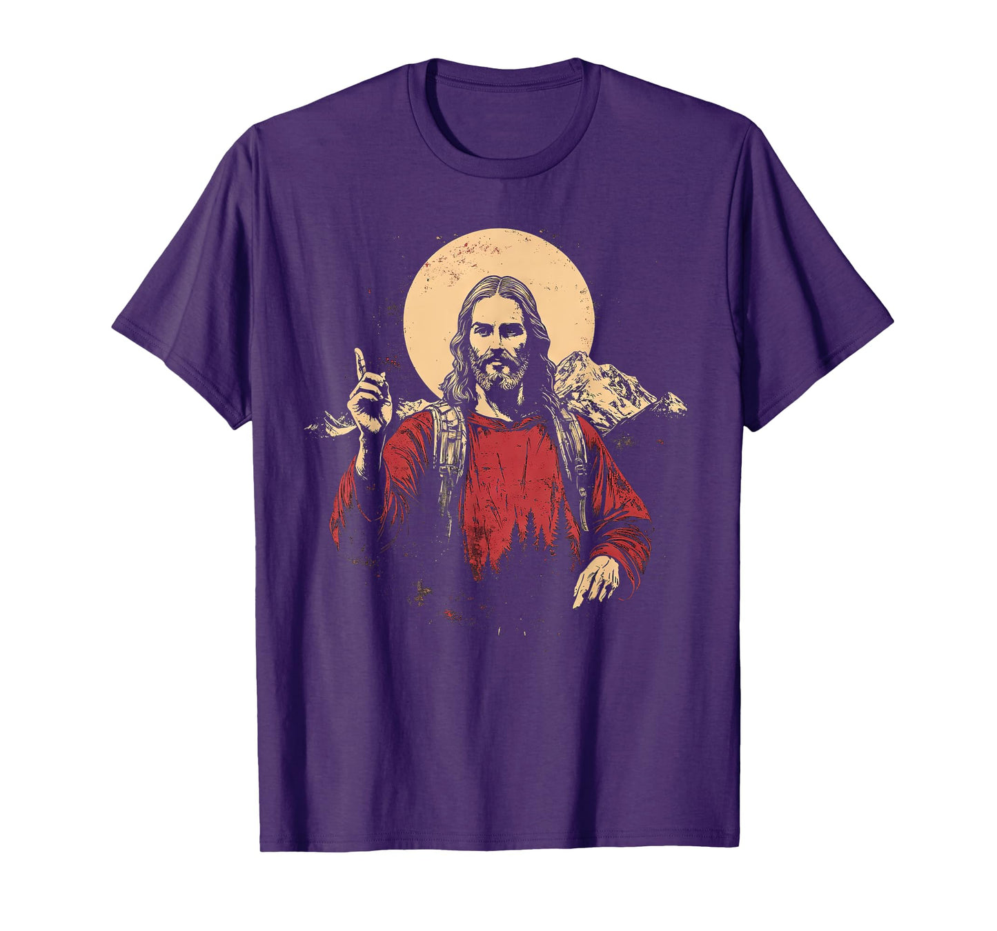 Jesus And Hiking, Faith in Jesus Christ Outdoor Lover T-Shirt