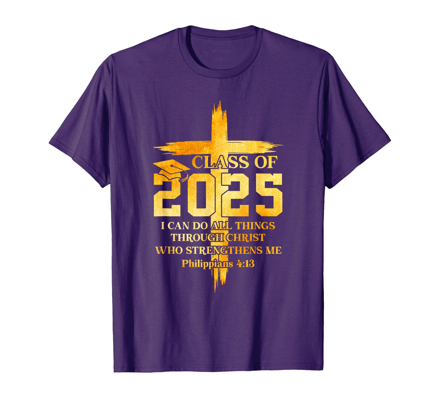 Class Of 2025 Christian Graduation Senior Graduate Men Women T-Shirt