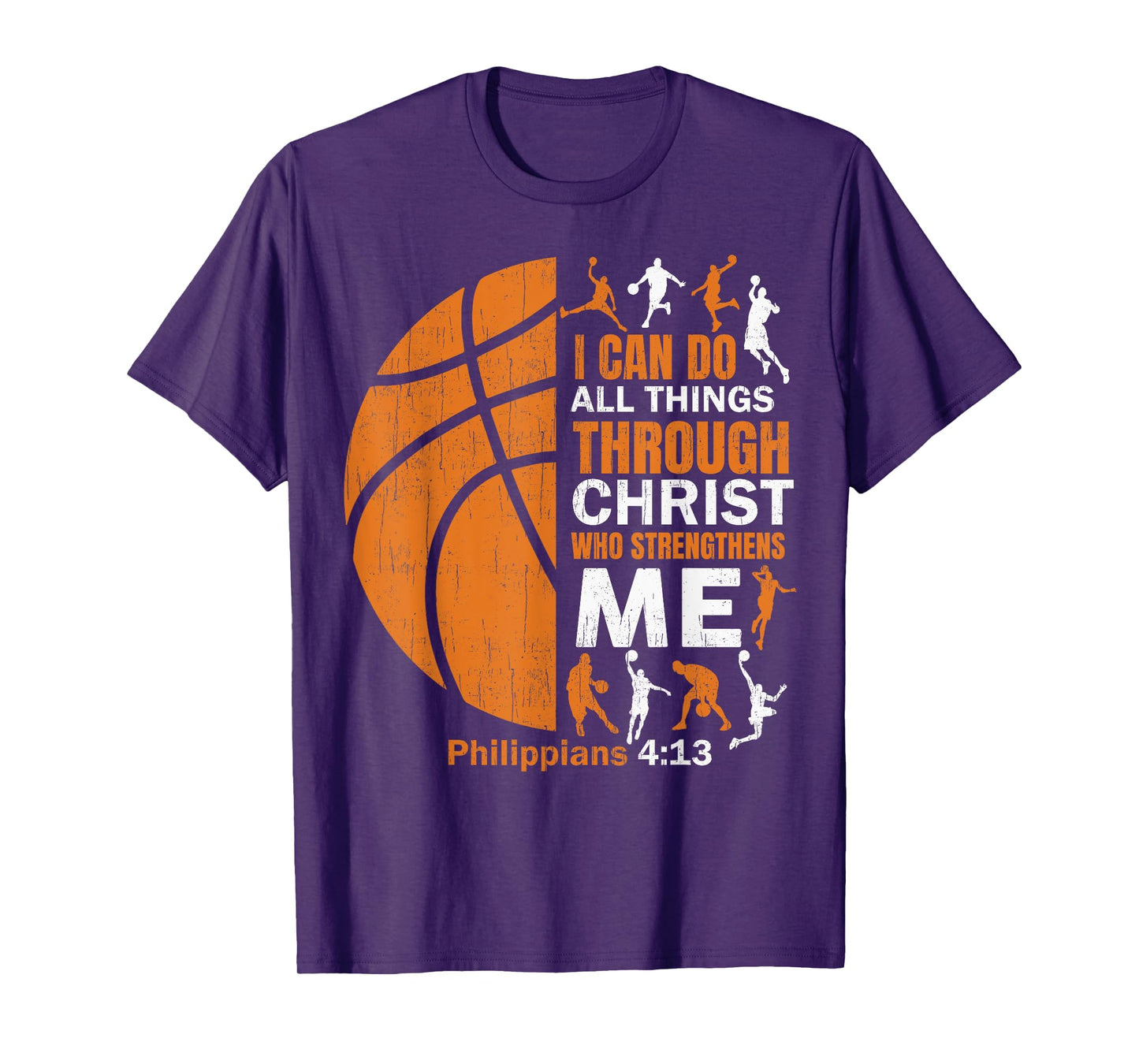 Basketball T Shirt Christian Christ Bible Verse Men Players T-Shirt