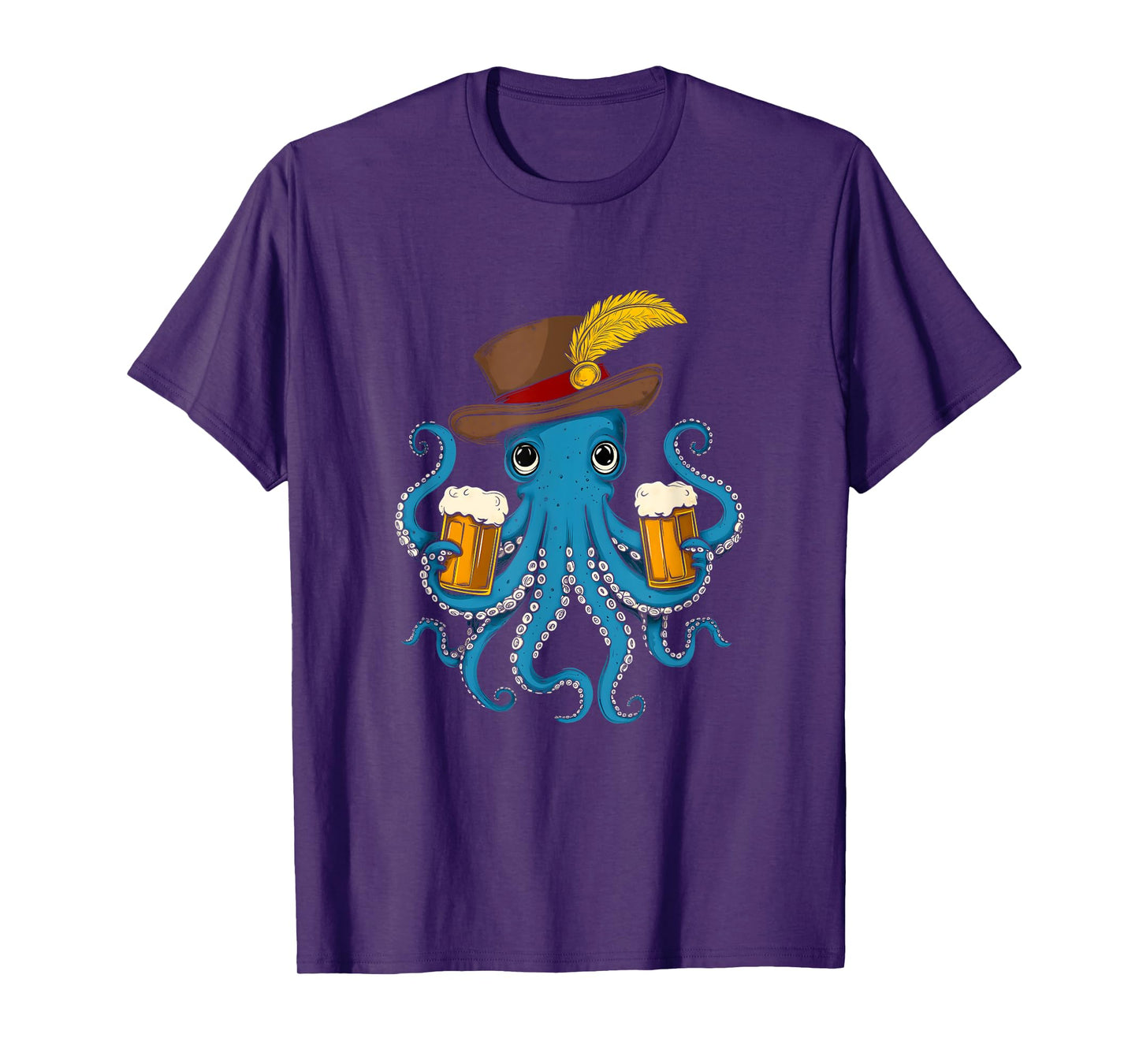 German Octopus Oktoberfest Funny Bavarian Festival Men Women T-Shirt