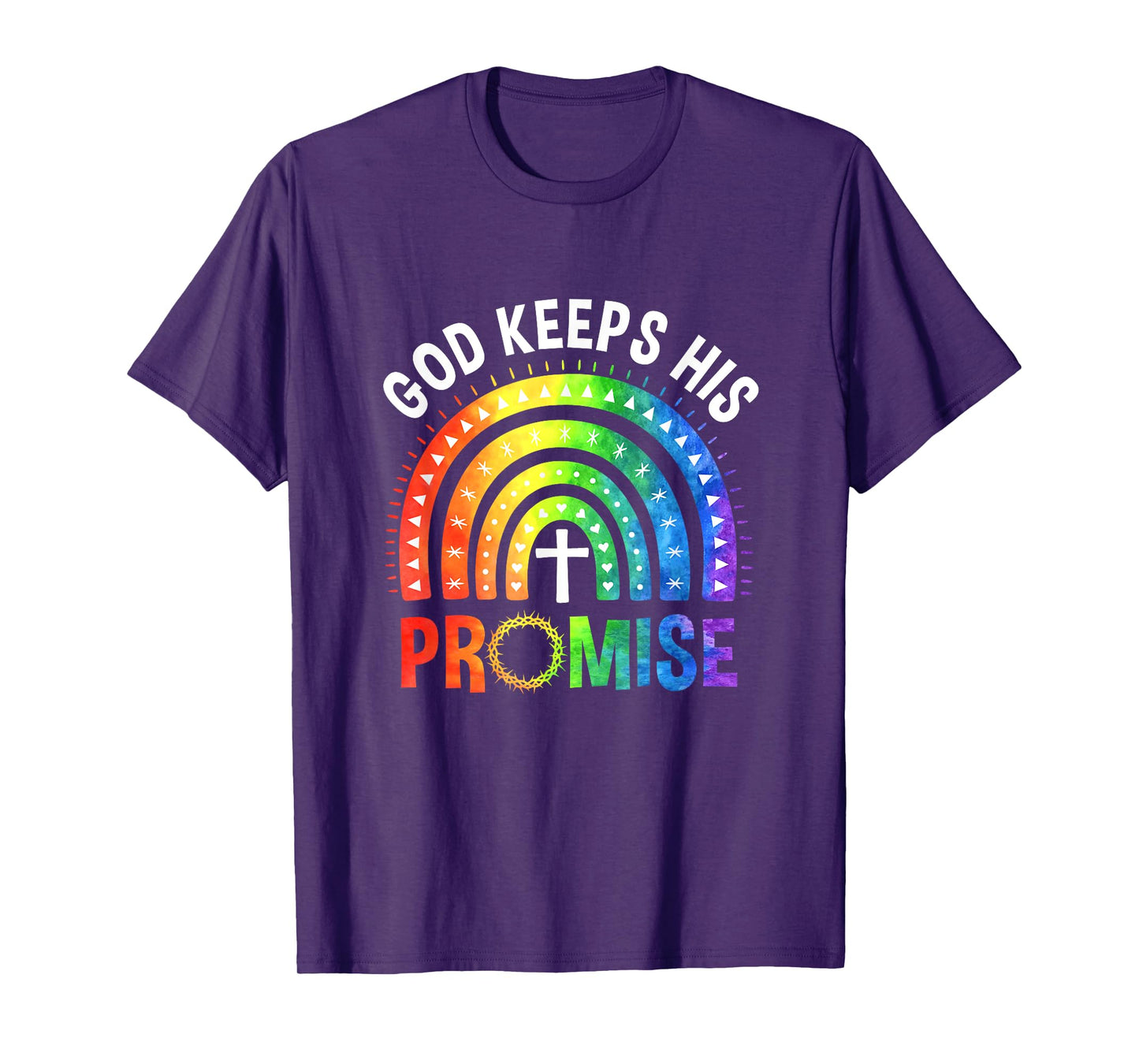 God Keeps His Promise Rainbow LGBT Christian Bible Religious T-Shirt